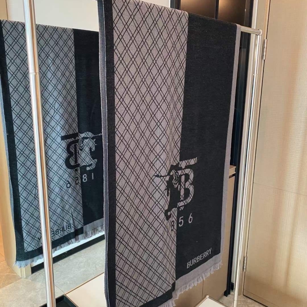 Burberry Monogram Black and Gray Towel